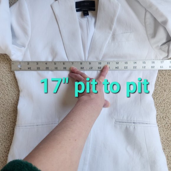 NEW J. Crew White Linen Campbell Blazer 0 00 000 READ: SIZING - Picture 2 of 16